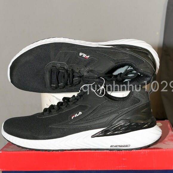 Fila Men's Black Trazorus 2 Energized Athletic Sneaker Shoes - Picture 2 of 6